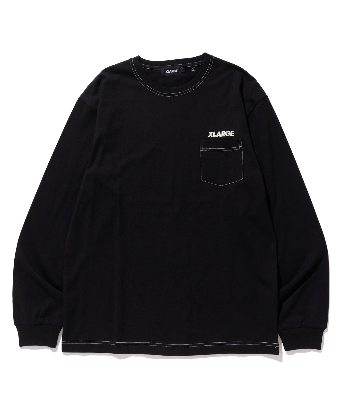 L/S POCKET TEE CONTRAST STITCH