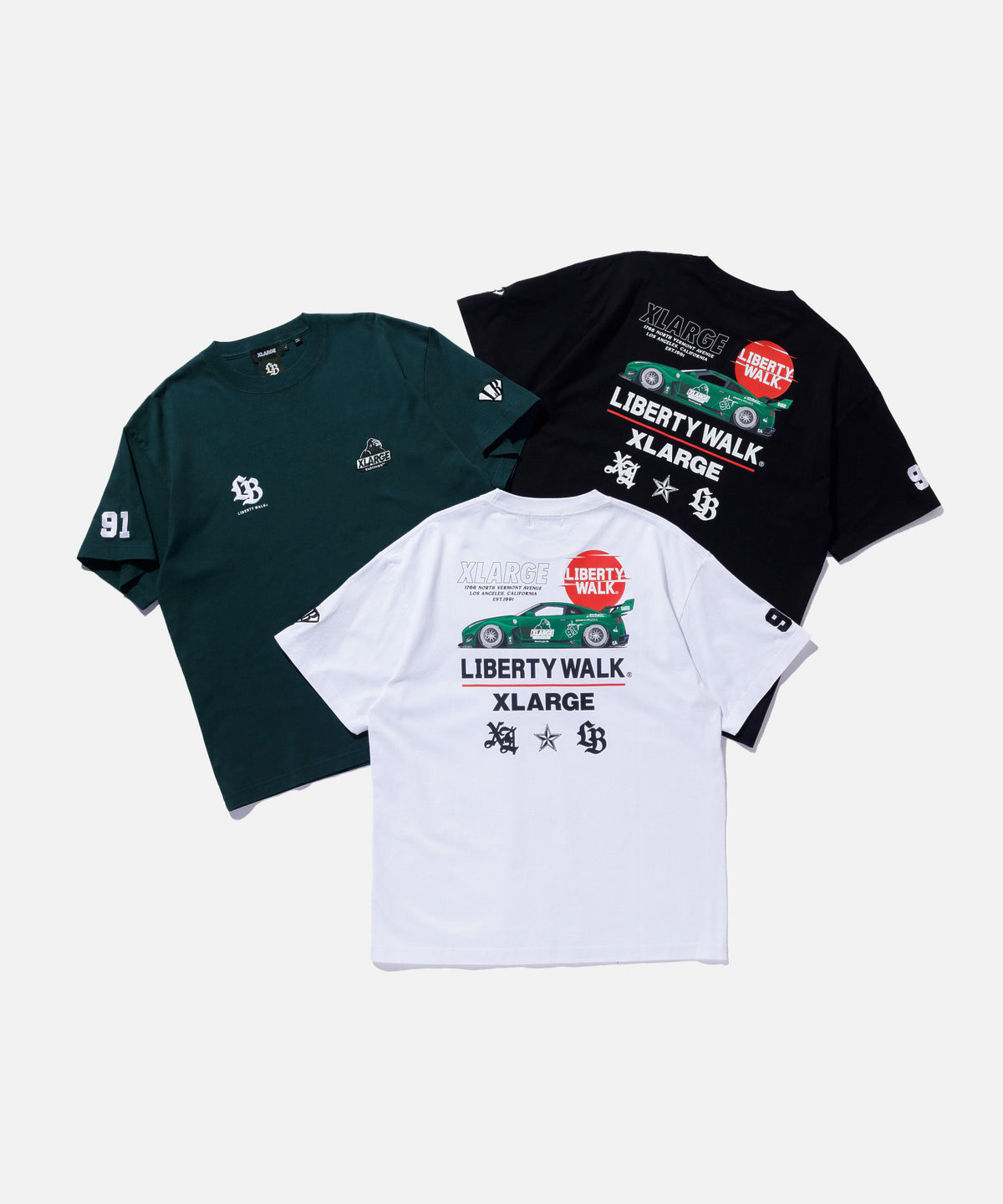 XLARGE x LIBERTY WALK S/S TEE – XLARGE