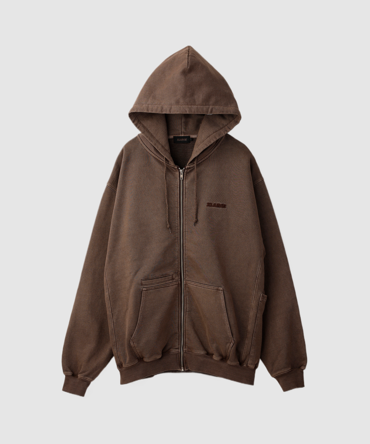 パーカー・フーディ XLARGE PIGMENT DYED EMBOSS LOGO ZIP HOODED SWEAT PIGMENT DYED EMBOSS LOGO ZIP HOODED SWEAT – calif（カリフ