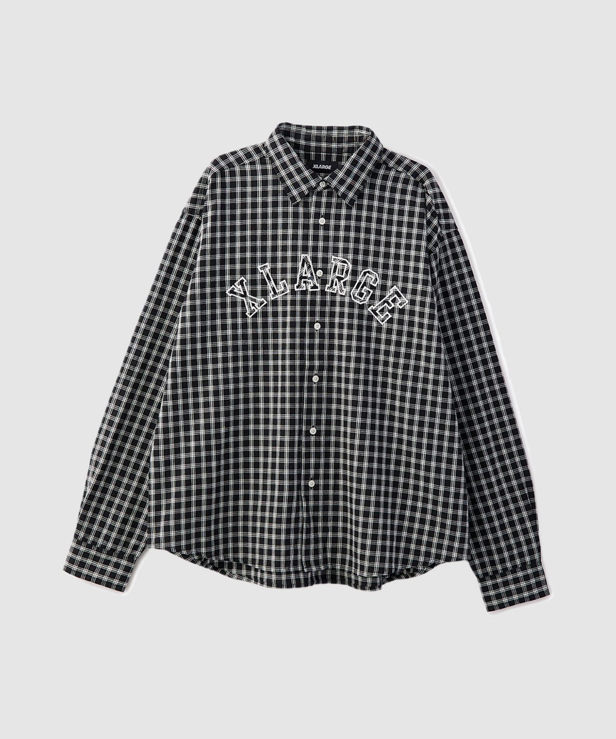 PATCH LOGO PLAID L/S SHIRT – XLARGE