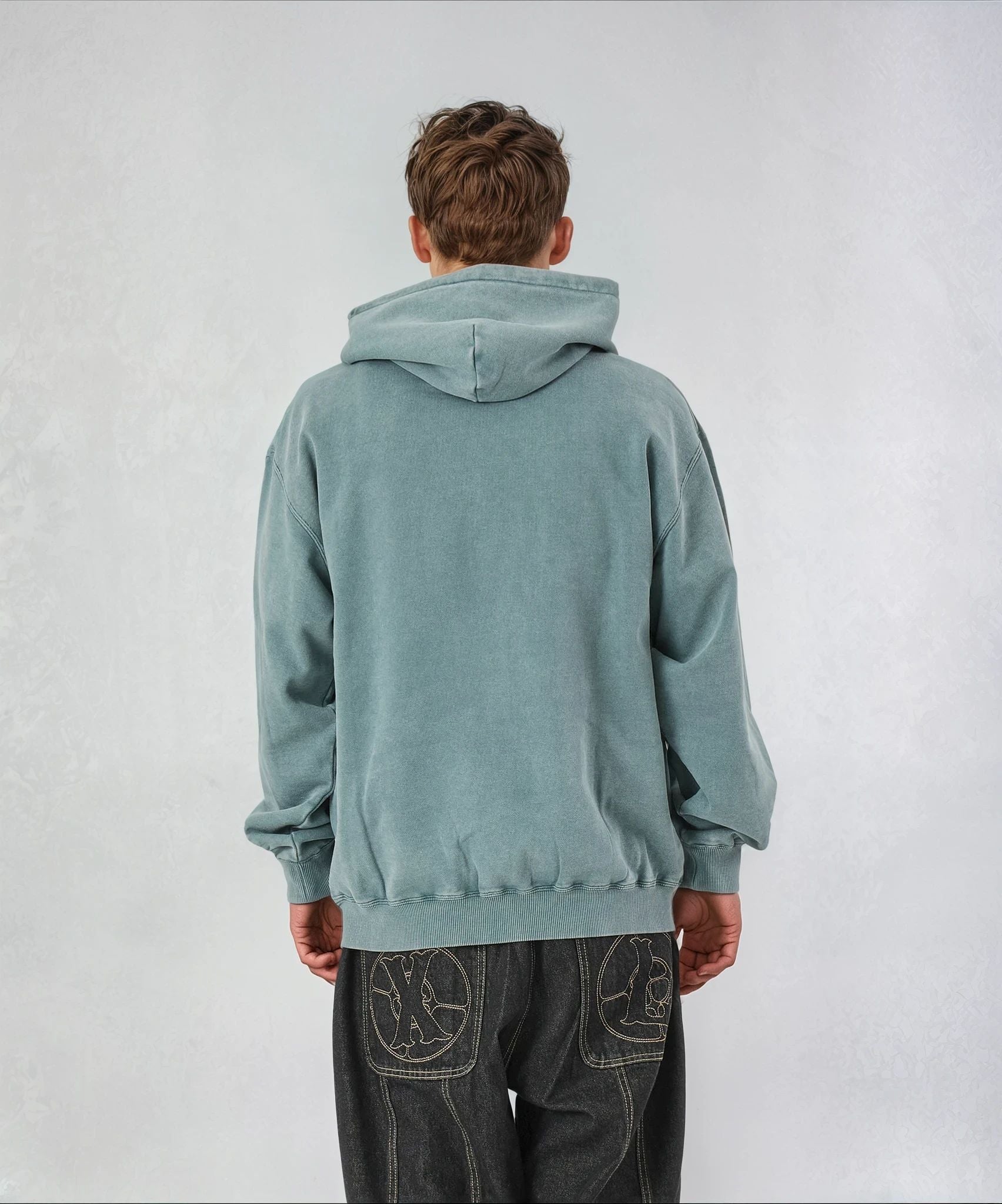 DYED COLLAGE LOGO HOODIE – XLARGE