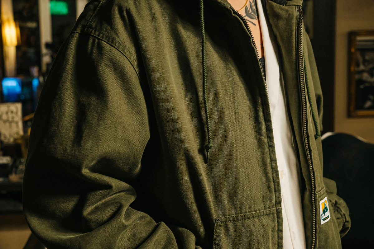 Original Recycled Canvas Hooded Jacket