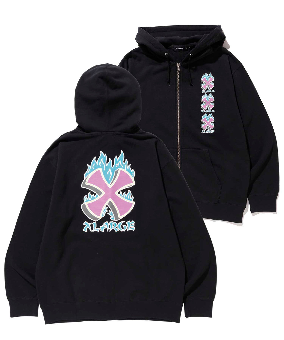CROSSFIRE FULLZIPPED SWEAT FLEECE, CREWNECK, HOODIE XLARGE