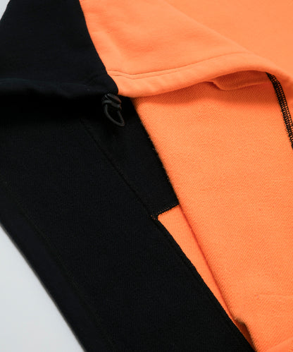 COLORBLOCK HOODED SWEAT