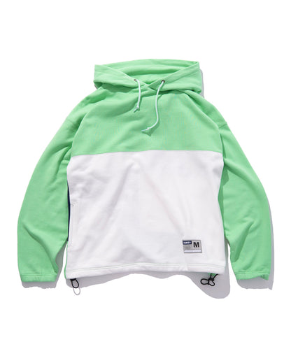 COLORBLOCK HOODED SWEAT