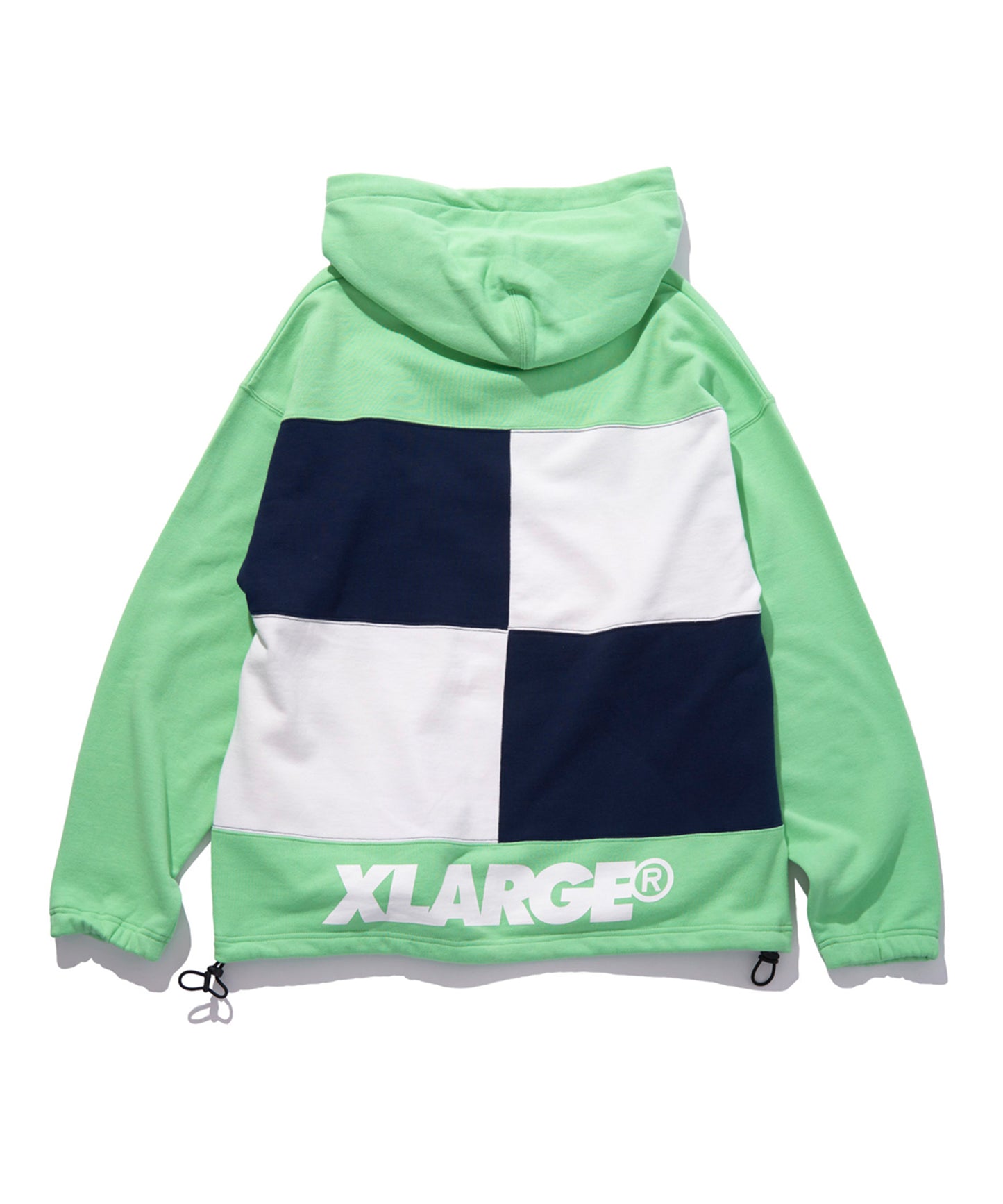 COLORBLOCK HOODED SWEAT