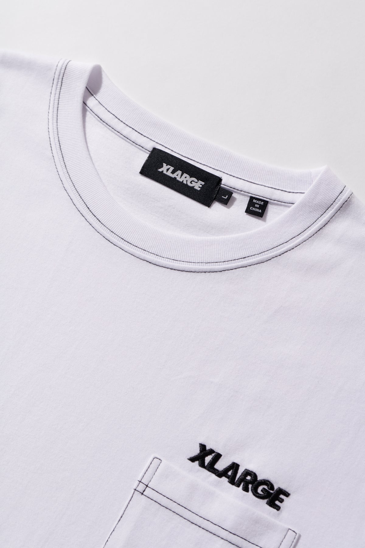 L/S POCKET TEE CONTRAST STITCH
