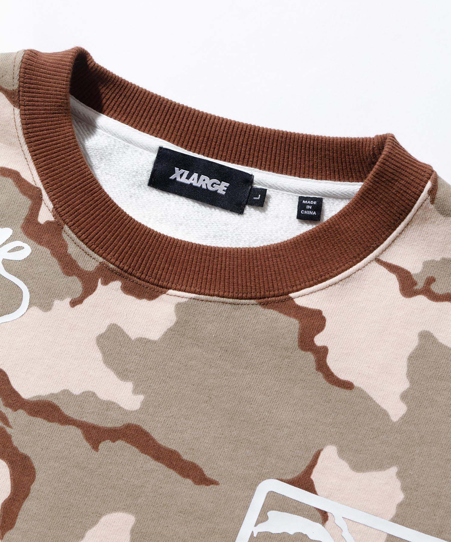 CAMO CREW NECK SWEAT | XLARGE