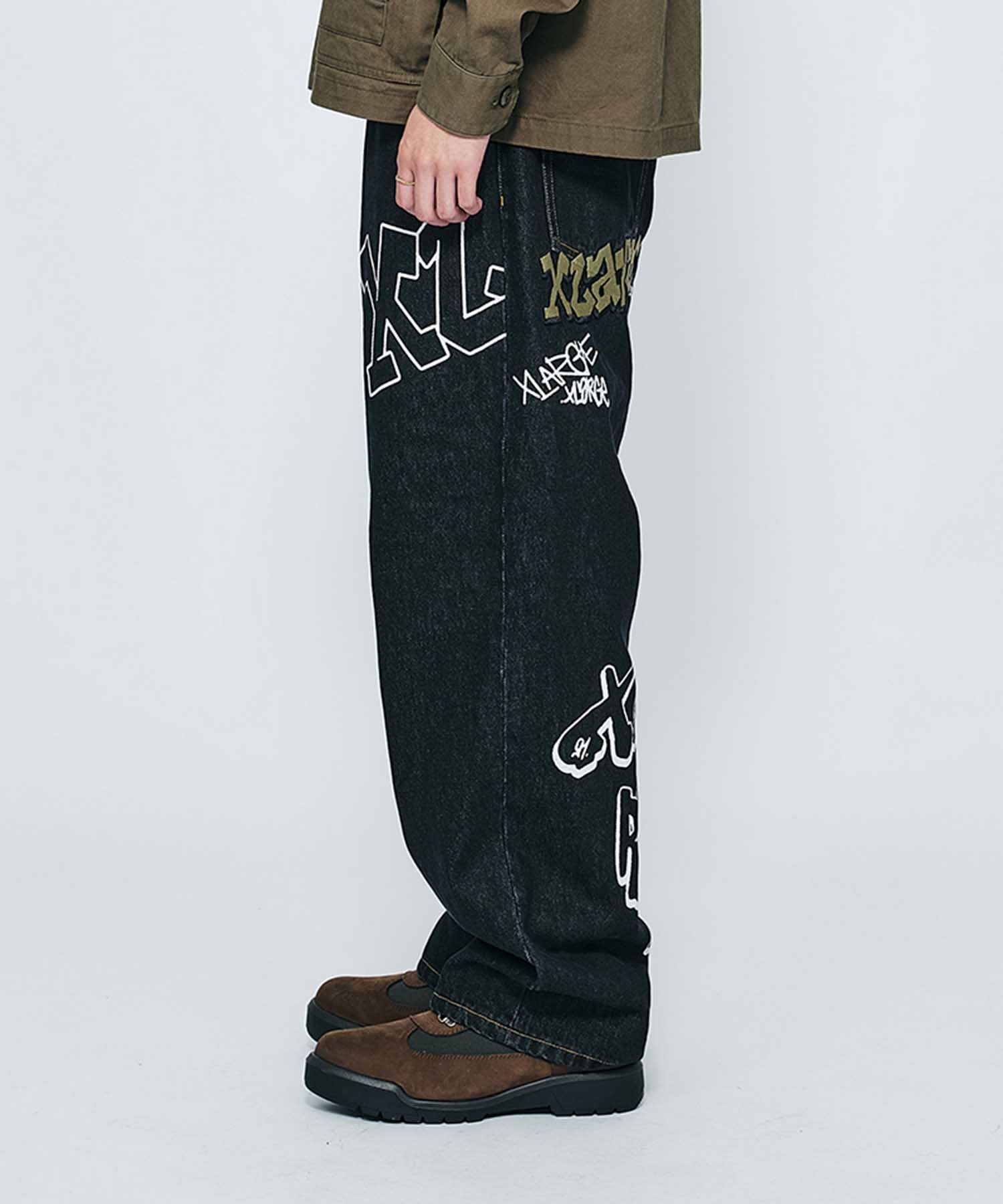 GRAFFITI DENIM PANTS