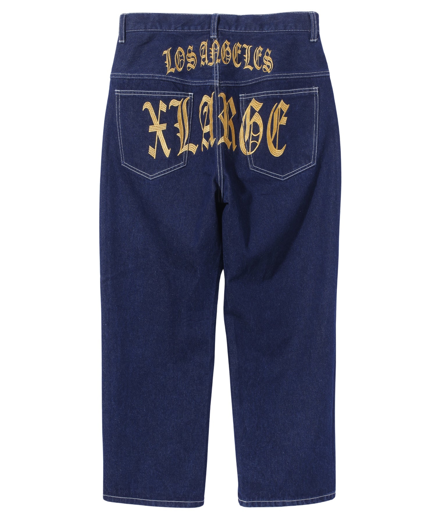 Palm Angels - Blue jeans with a logo pattern PWYB034F23DEN001 - buy with  Czech Republic delivery at Symbol