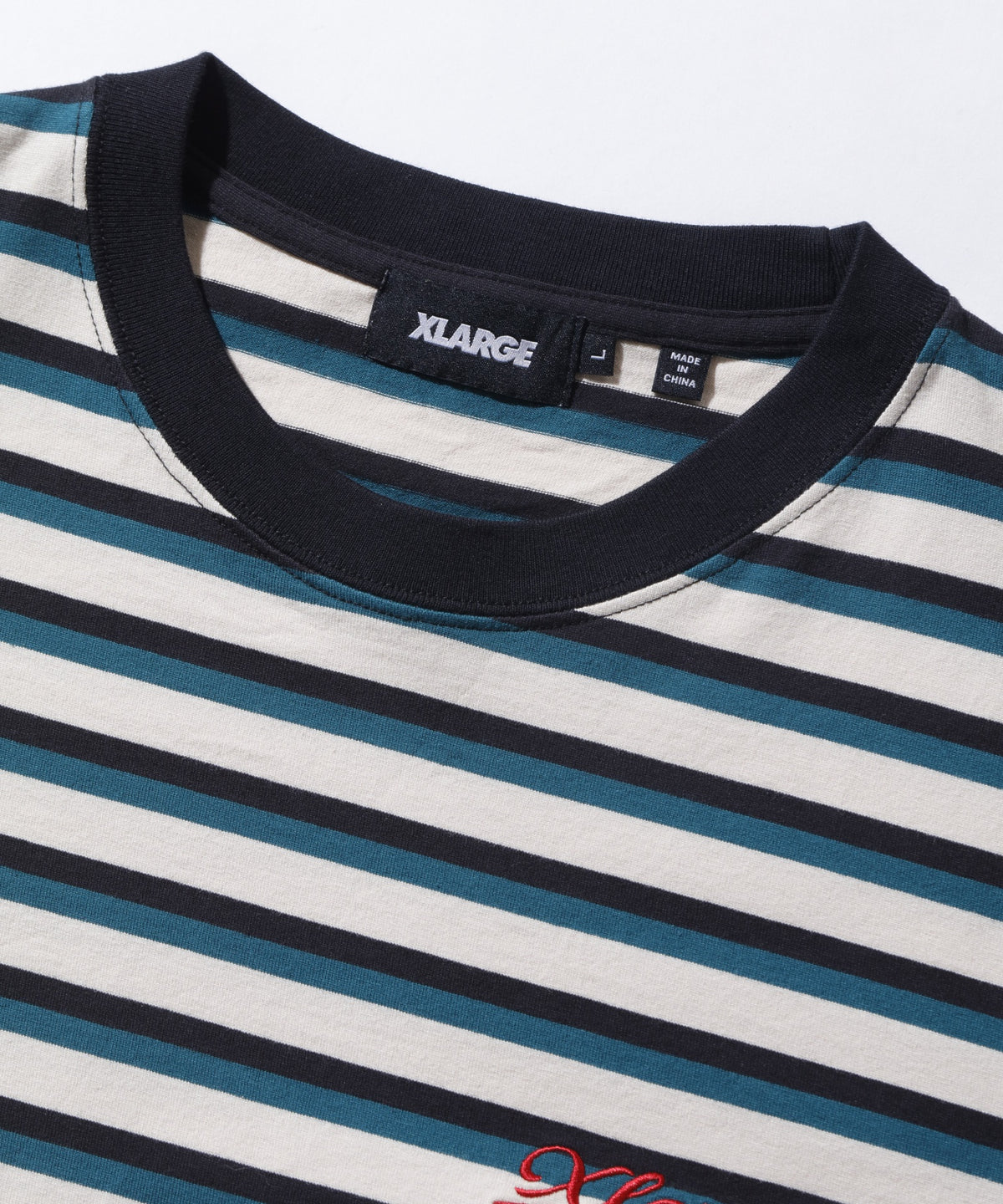 BASEBALL LOGO STRIPED S/S TEE