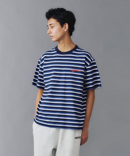 BASEBALL LOGO STRIPED S/S TEE