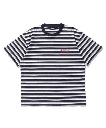 BASEBALL LOGO STRIPED S/S TEE