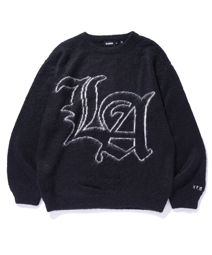 OLD ENGLISH MOHAIR CREWNECK KNIT