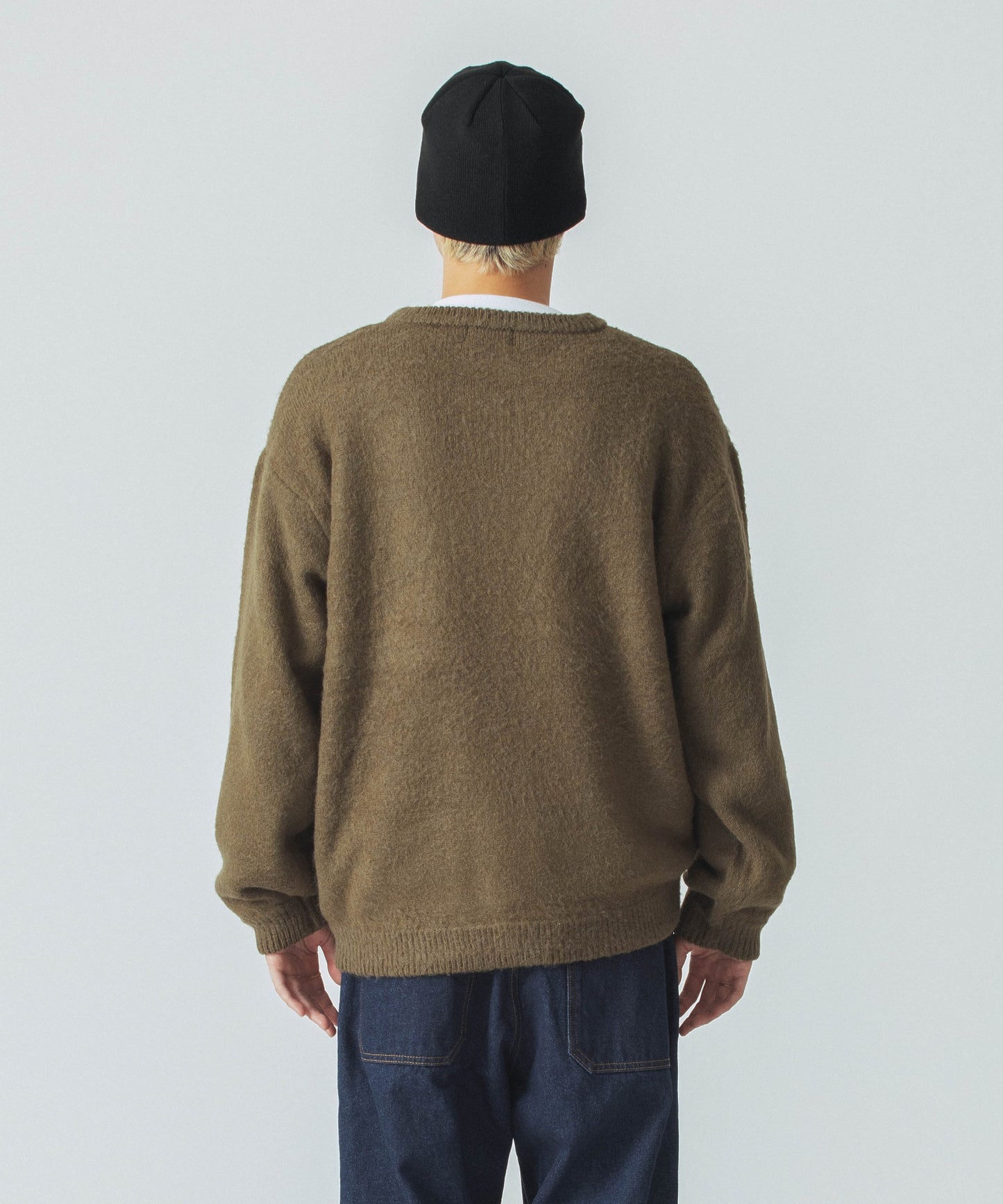 OLD ENGLISH MOHAIR CREWNECK KNIT