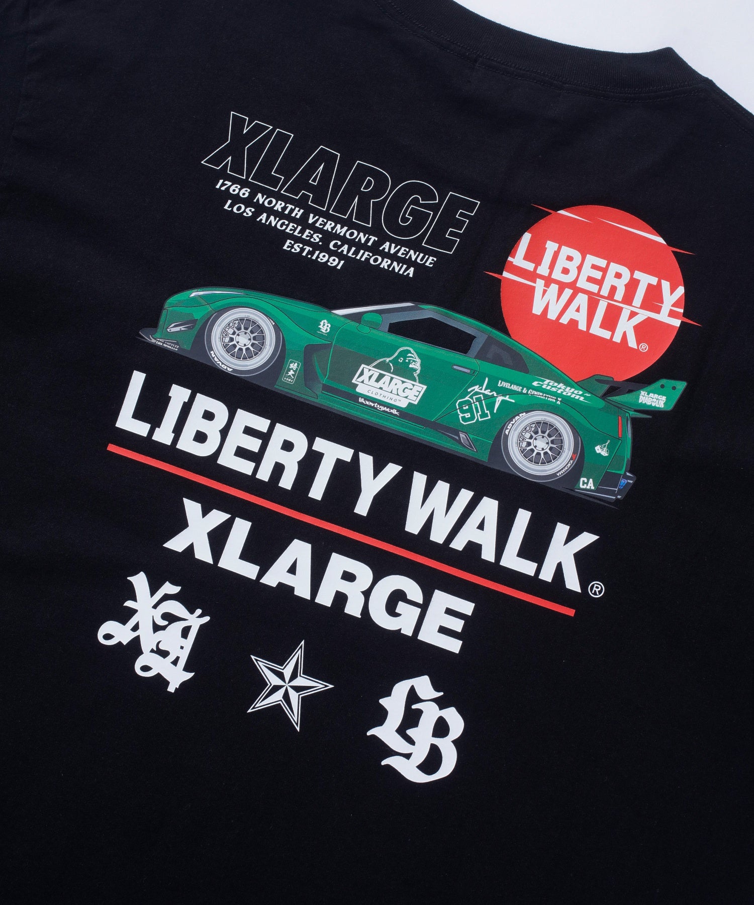 XLARGE x LIBERTY WALK S/S TEE – XLARGE