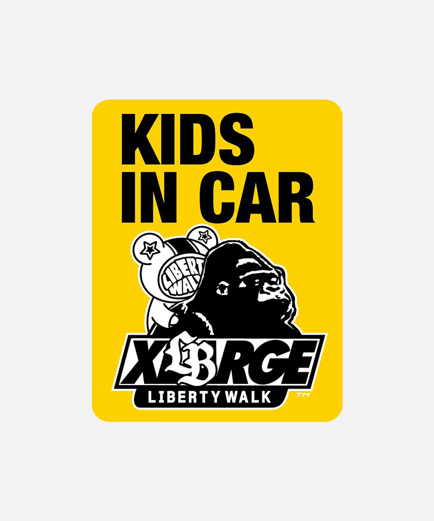 LIBERTY WALK x XLARGE STICKER KIDS IN THE CAR