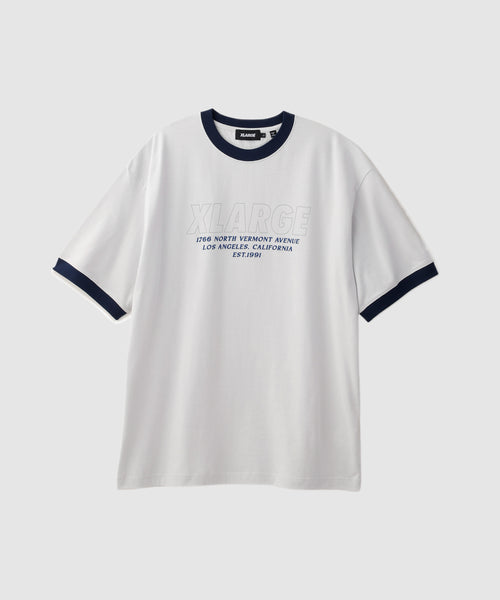 STORE ADDRESS RINGER S/S TEE – XLARGE