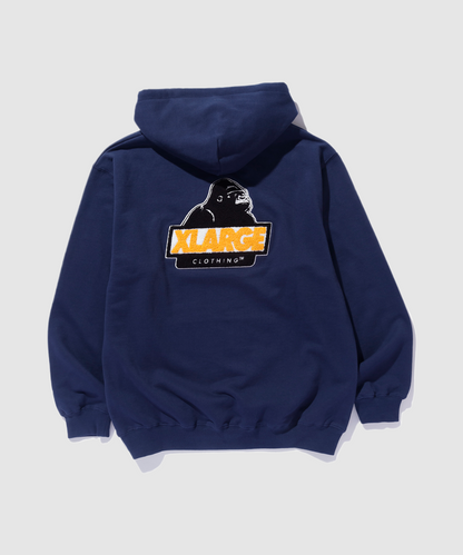 CHENILLE SLANTED OG PULLOVER HOODED SWEATSHIRT