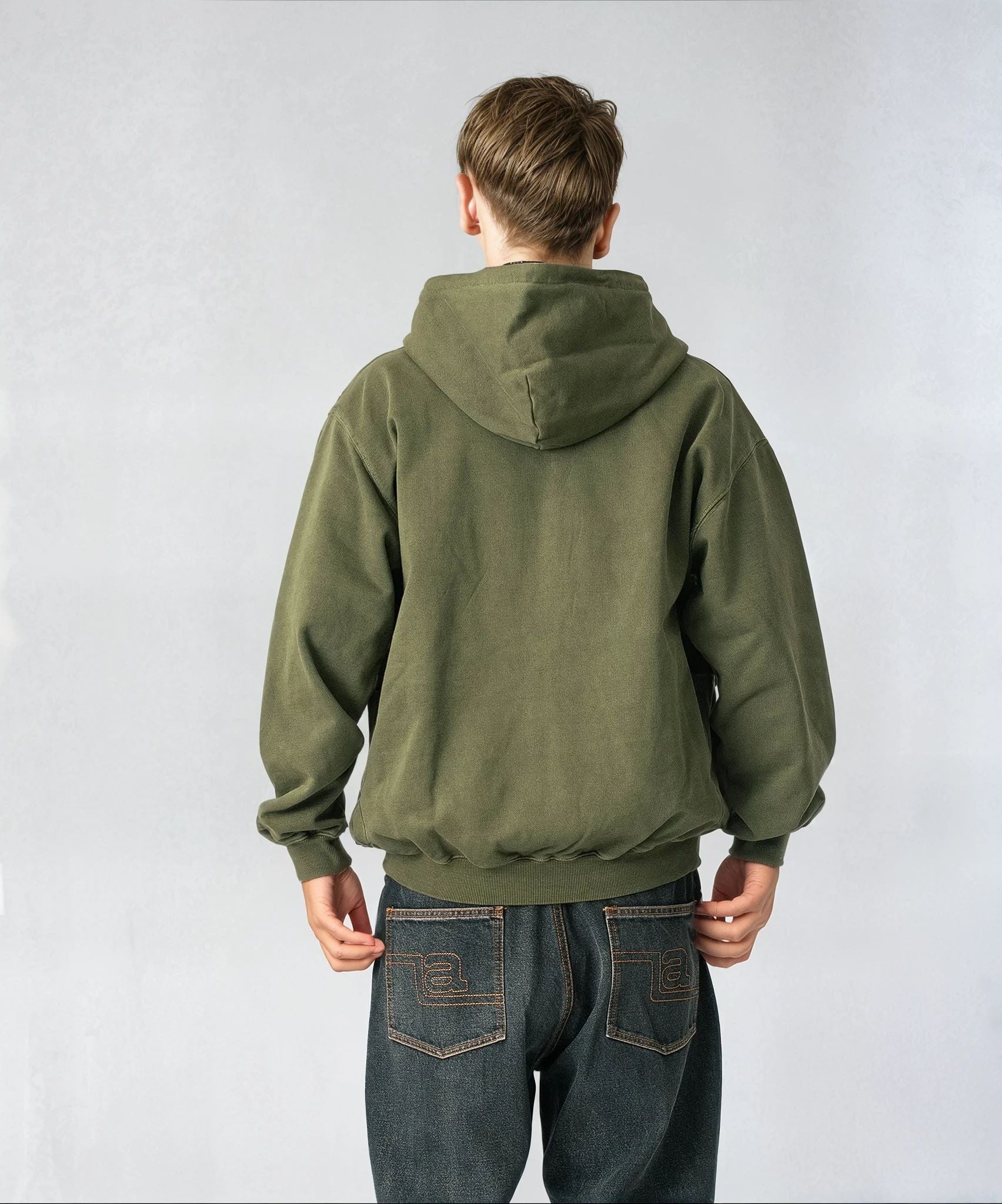 トップス XLARGE PIGMENT DYED WORK ZIP HOODED PIGMENT DYED WORK ZIP HOODED SWEATSHIRT – XLARGE
