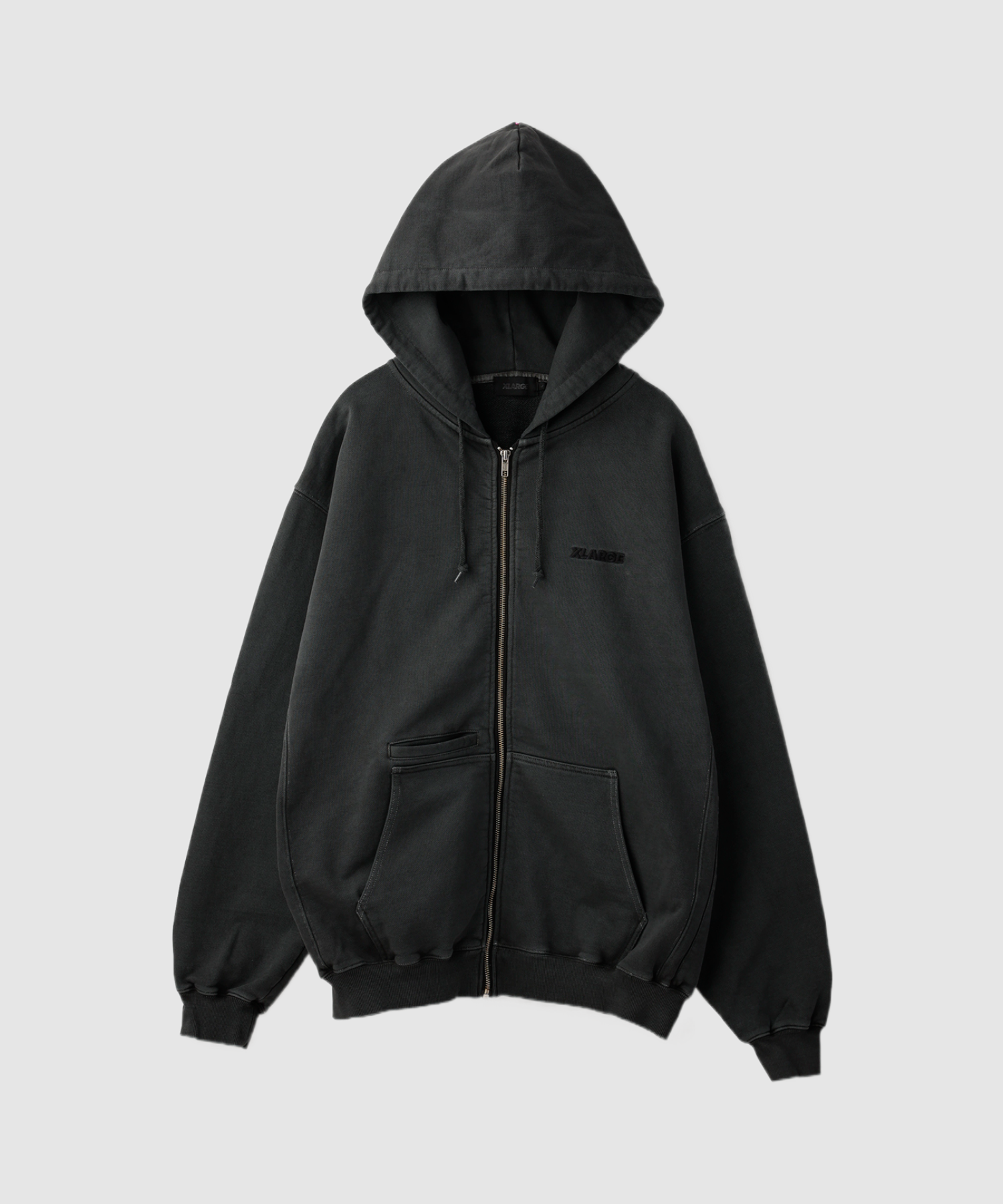 PIGMENT DYED WORK ZIP HOODED SWEATSHIRT – XLARGE PIGMENT DYED WORK ZIP HOODED SWEATSHIRT – XLARGE
