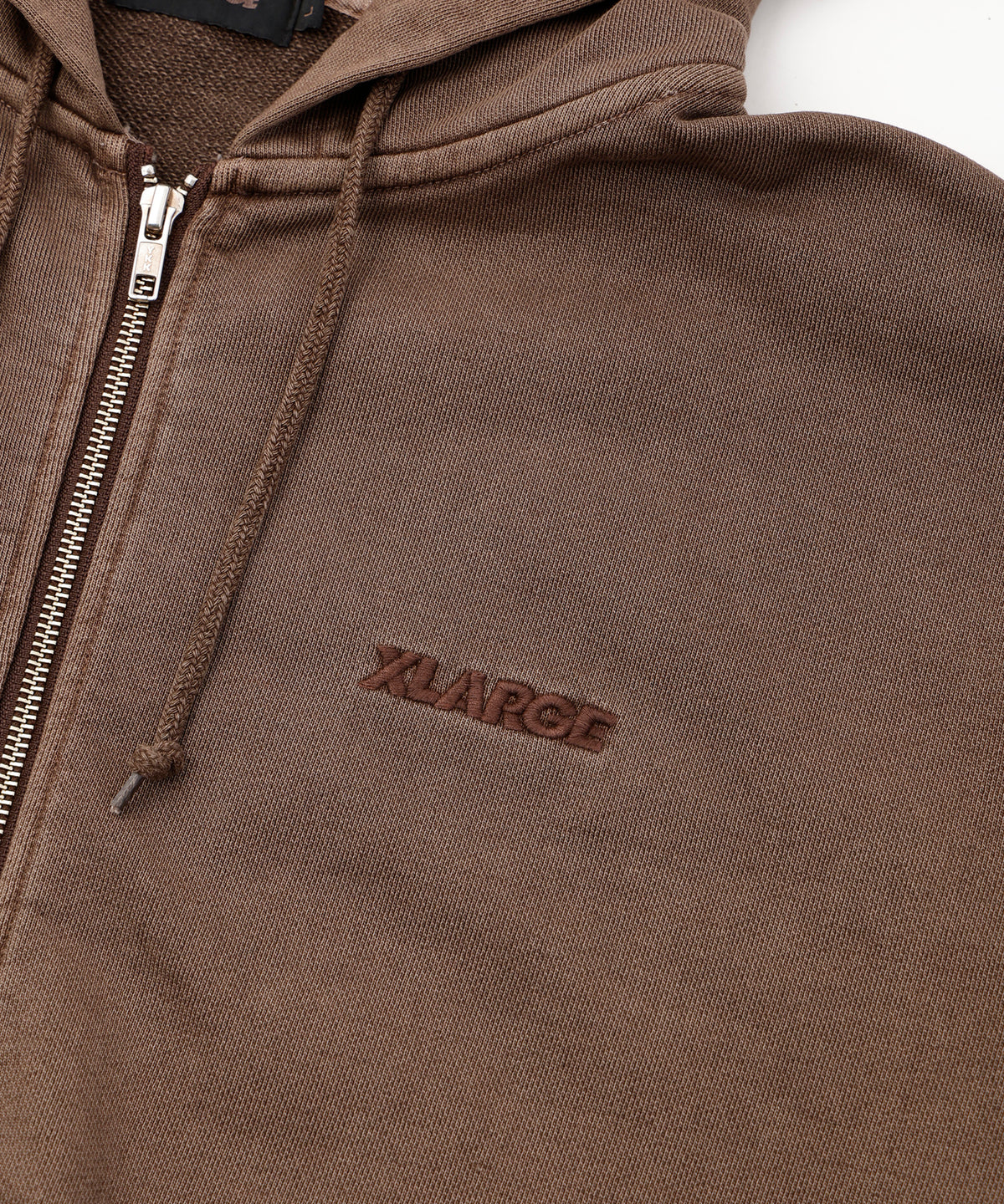 PIGMENT DYED WORK ZIP HOODED SWEATSHIRT