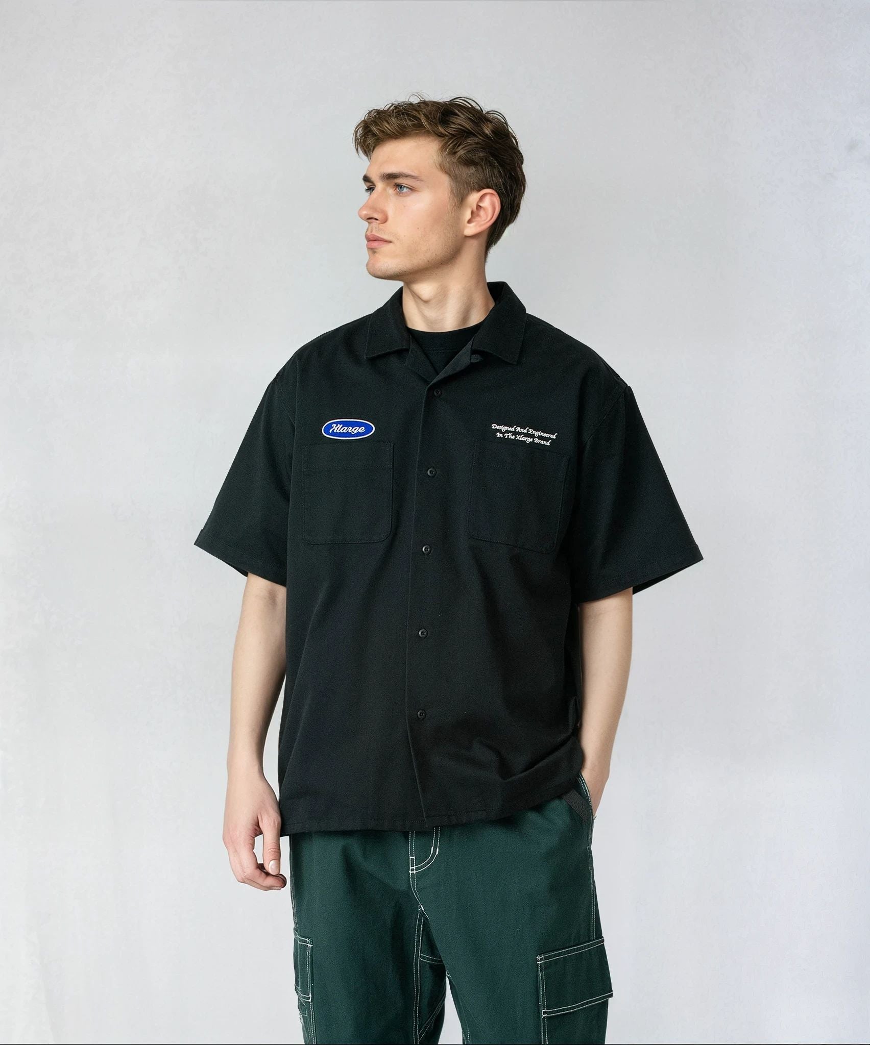 EMBROIDERED S/S WORK SHIRT – XLARGE