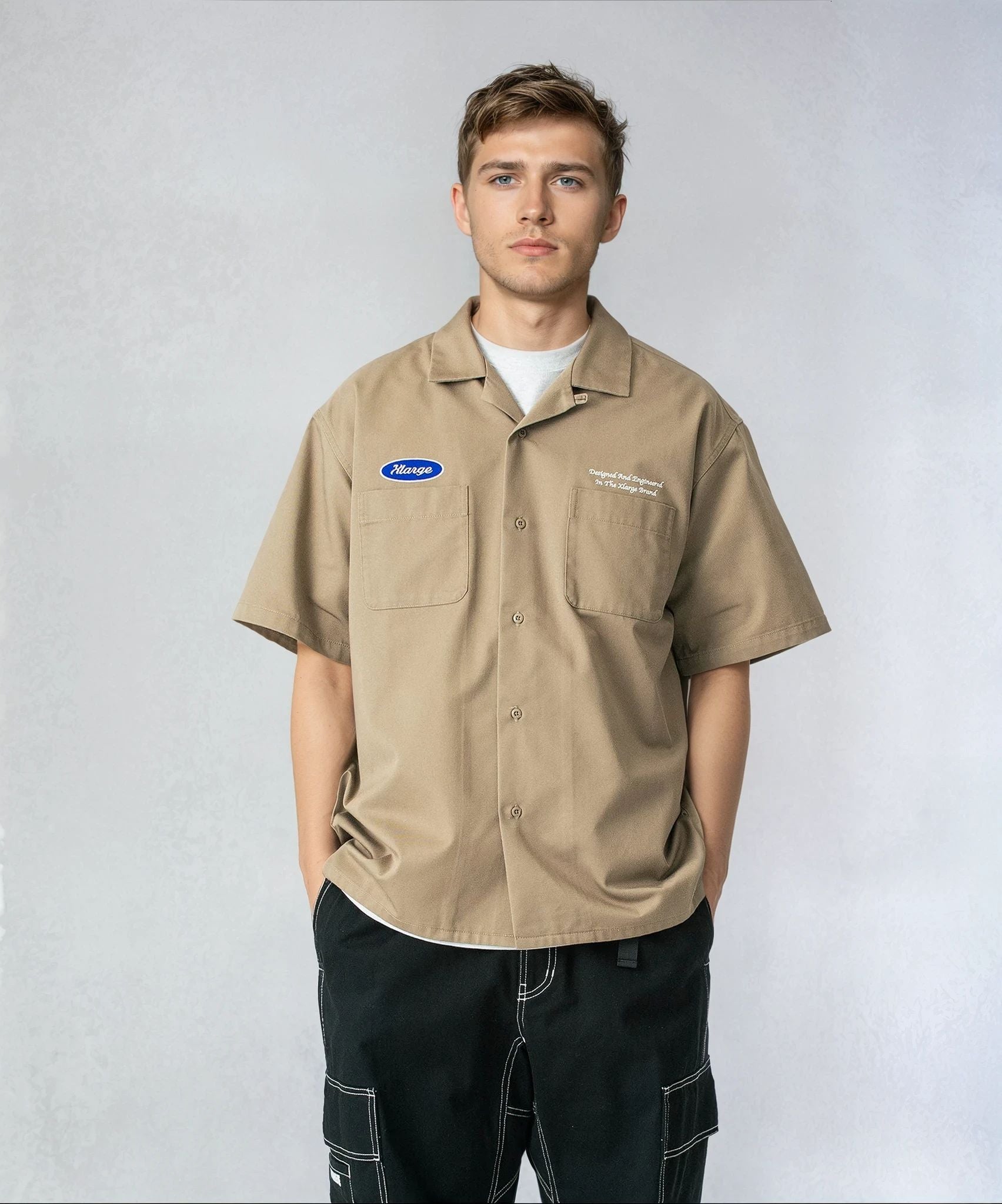 EMBROIDERED S/S WORK SHIRT – XLARGE