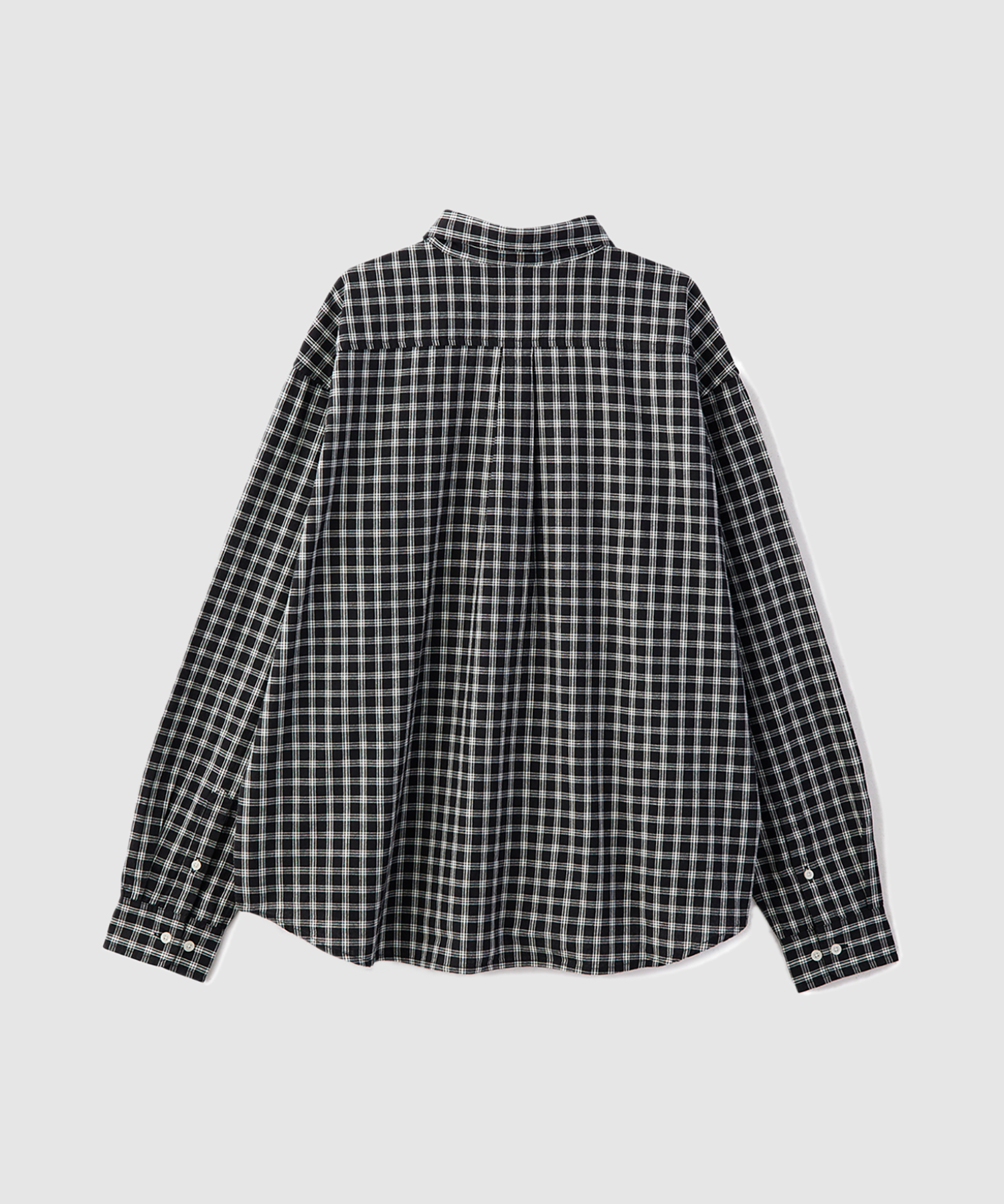 Chemise à Carreaux à Manches Longues Pour Homme – Noir – Coupe Décontractée – Pour Tous Les Jours - 2