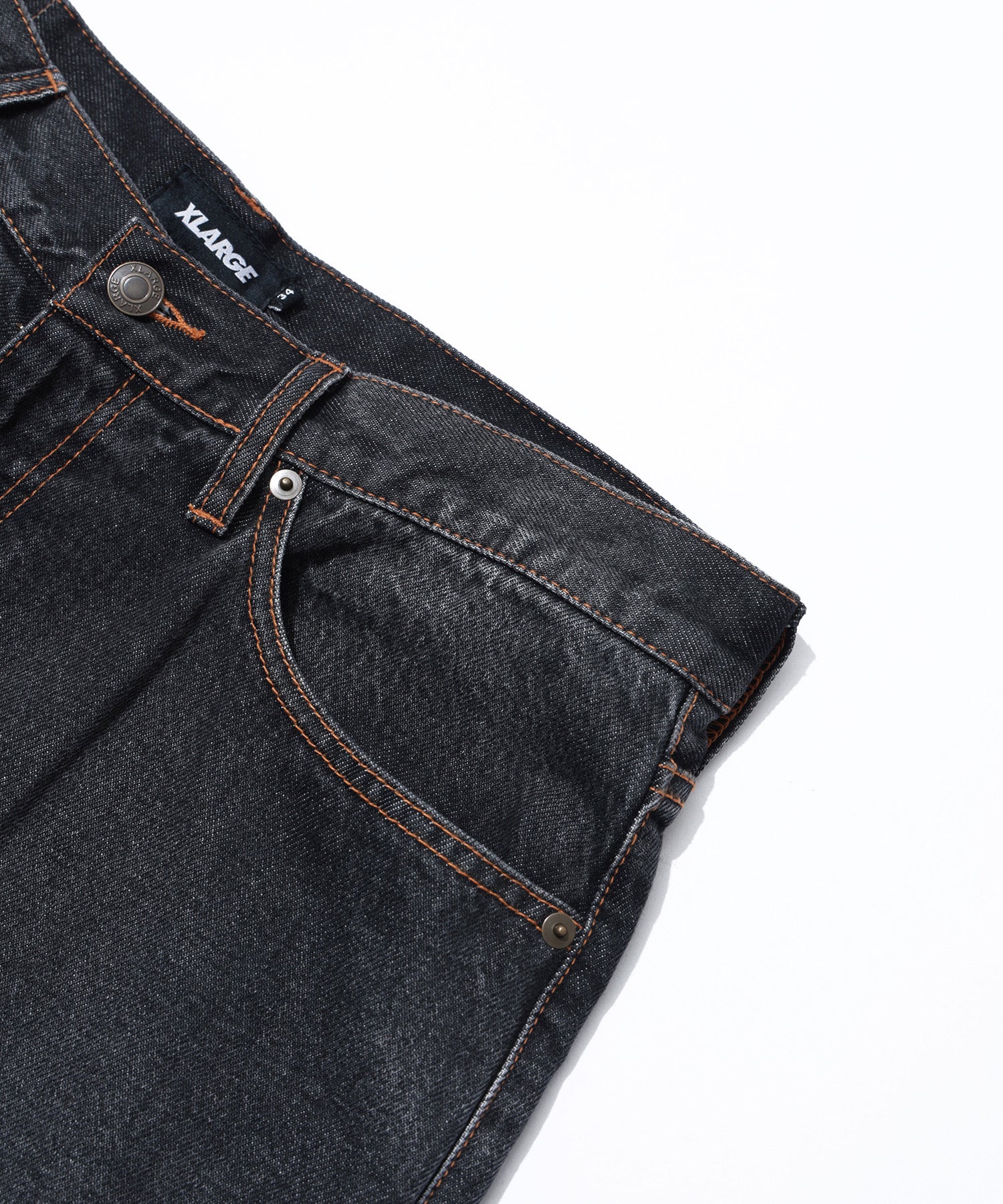 LA STITCHED DENIM PANTS