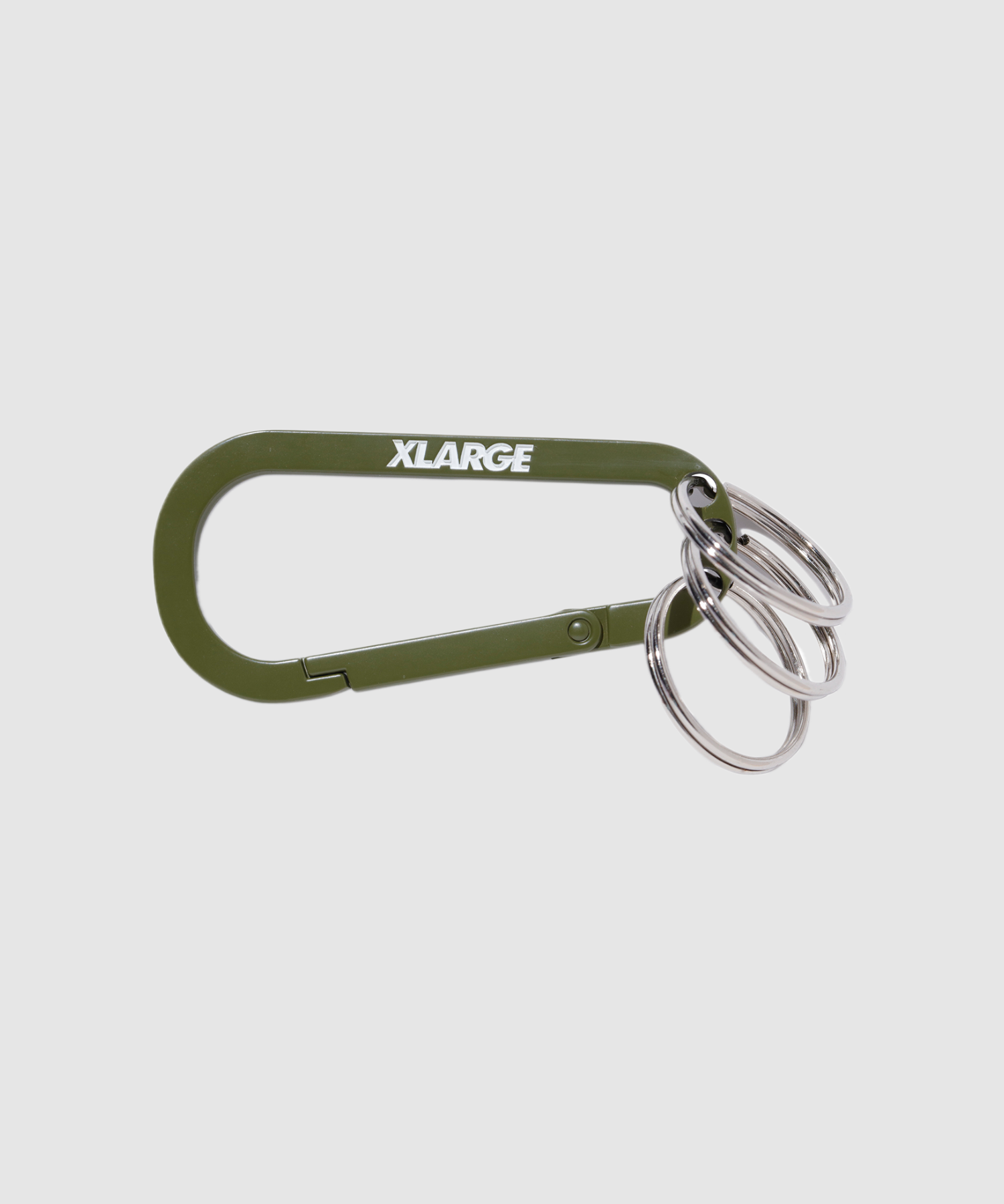 SLANTED LOGO KEYRING CARABINER