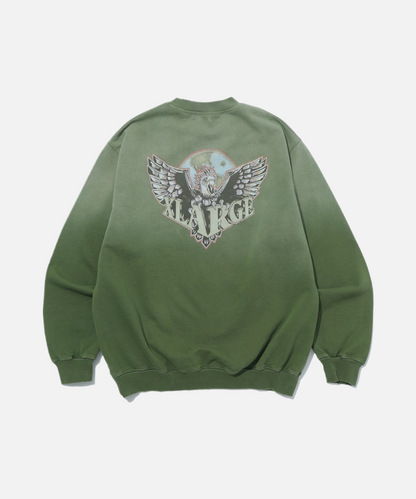 EAGLE WINGS TO THE WORLD CREWNECK SWEATSHIRT