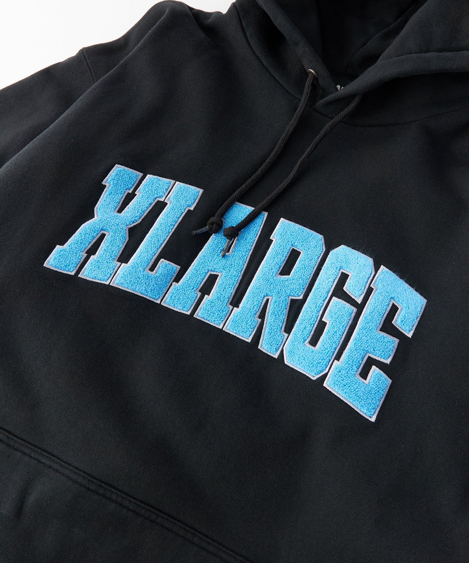 X-LARGE COLLEGE LOGO HOODED Lサイズ BLACK CHENILLE LOGO HOODED SWEATSHIRT – XLARGE