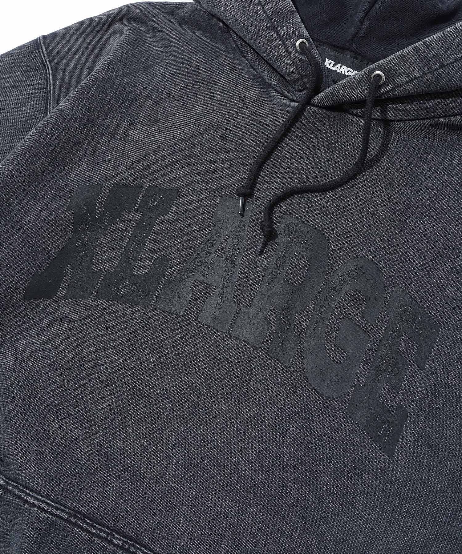 X-LARGE COLLEGE LOGO HOODED Lサイズ BLACK DYED COLLAGE LOGO HOODIE – XLARGE