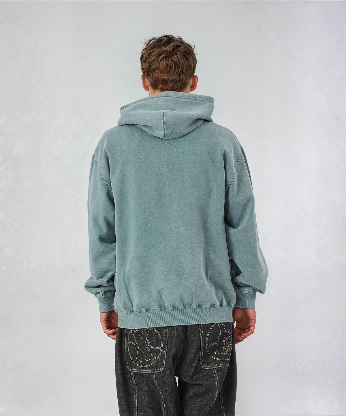 DYED COLLAGE LOGO HOODIE