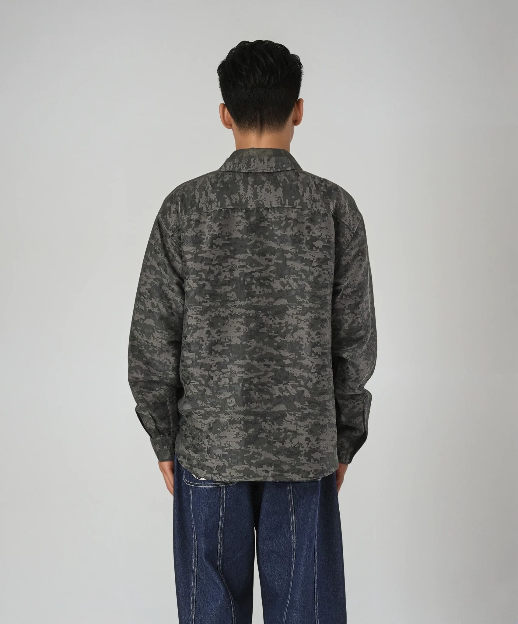 DIGITAL CAMO JACQUARD L/S SHIRT