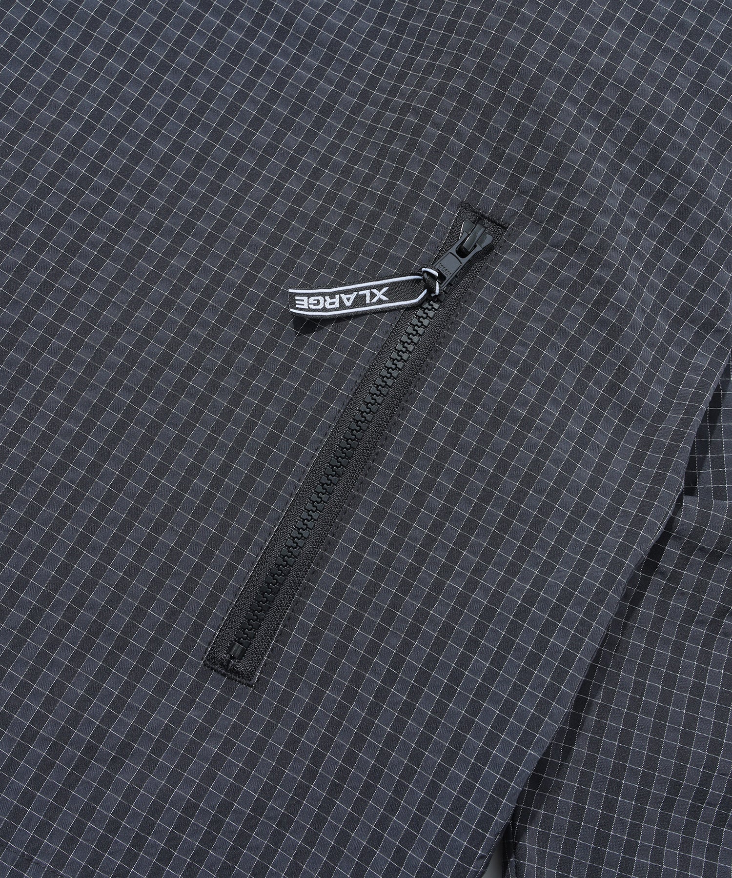 GRID CHECK HOODED JACKET