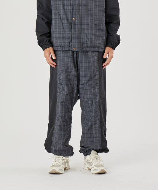 CHECK TRACK PANTS