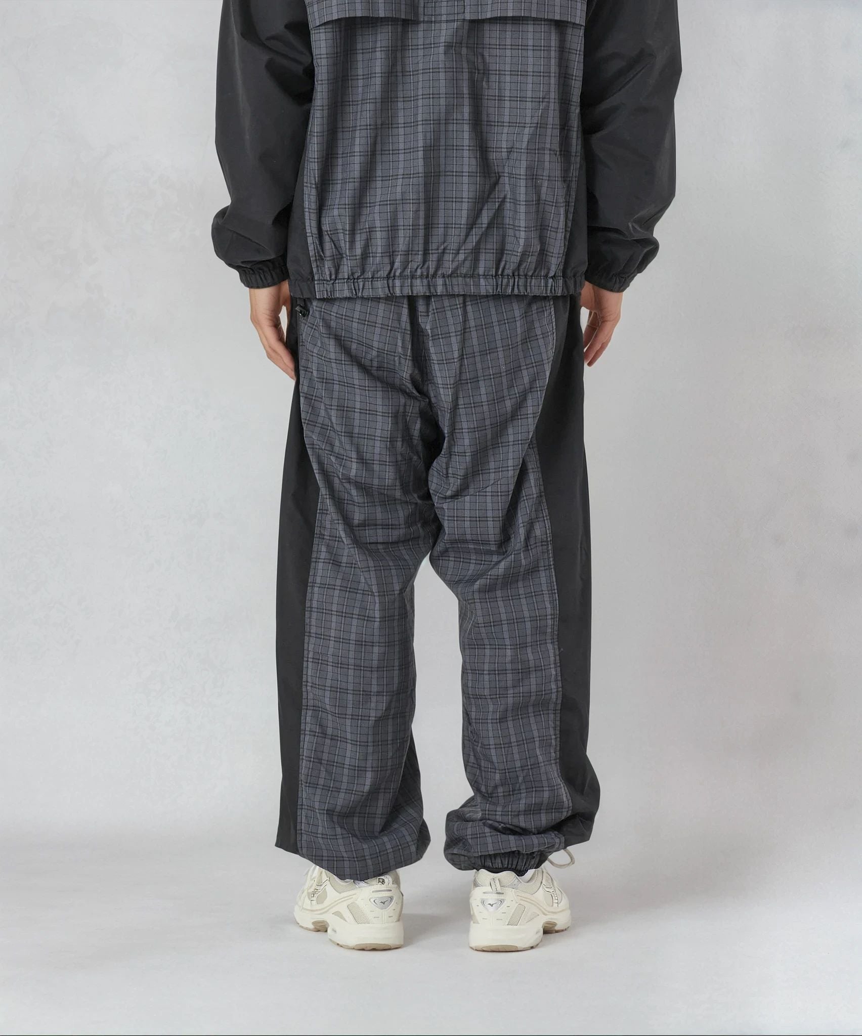 CHECK TRACK PANTS