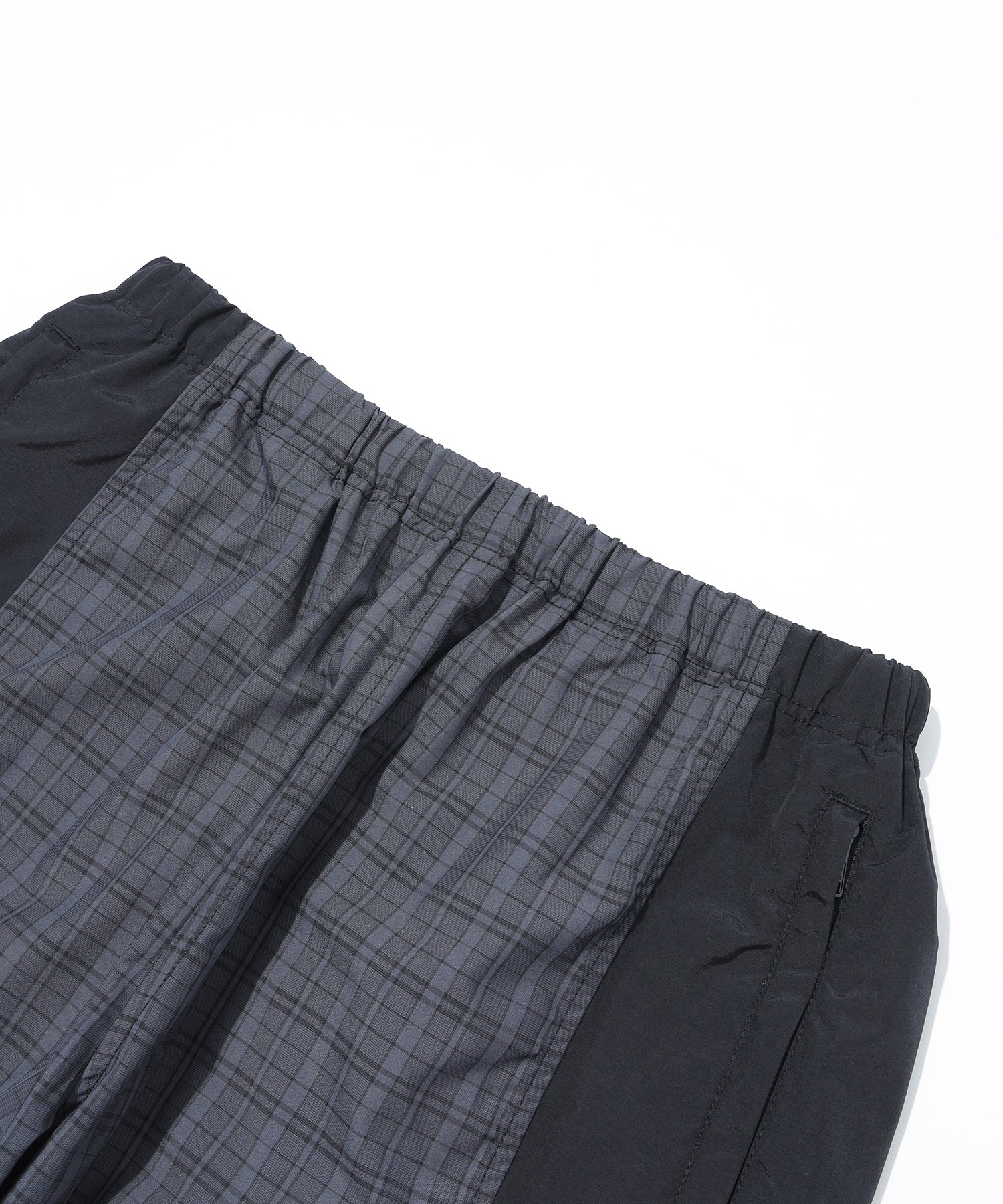 CHECK TRACK PANTS