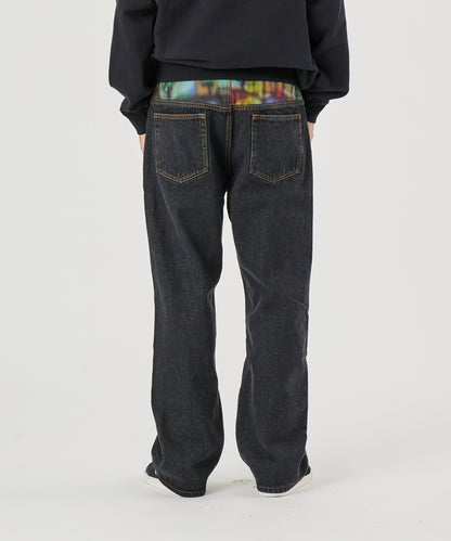PRINTED CUSTOM DENIM PANTS