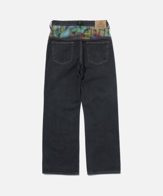 PRINTED CUSTOM DENIM PANTS