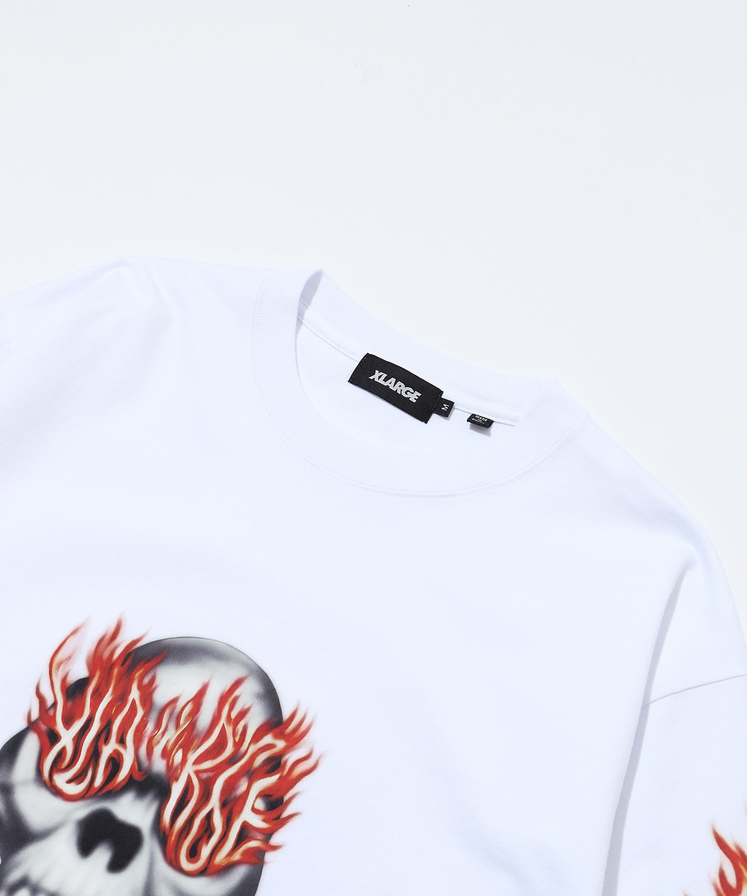 SKULL IN FLAMES L/S TEE – XLARGE