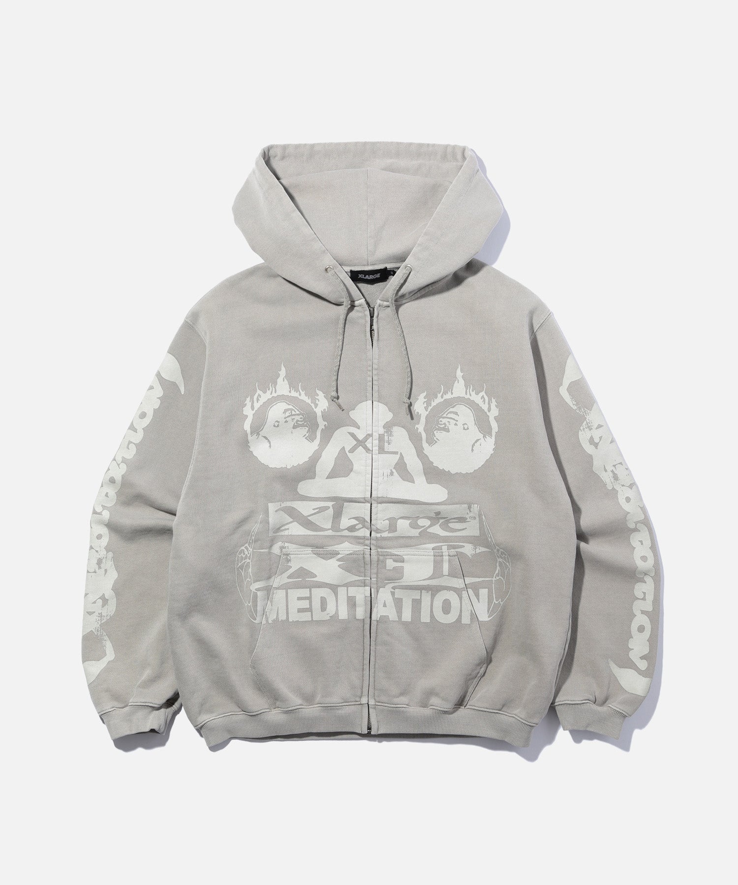 MEDITATION ZIP UP HOODED SWEATSHIRT