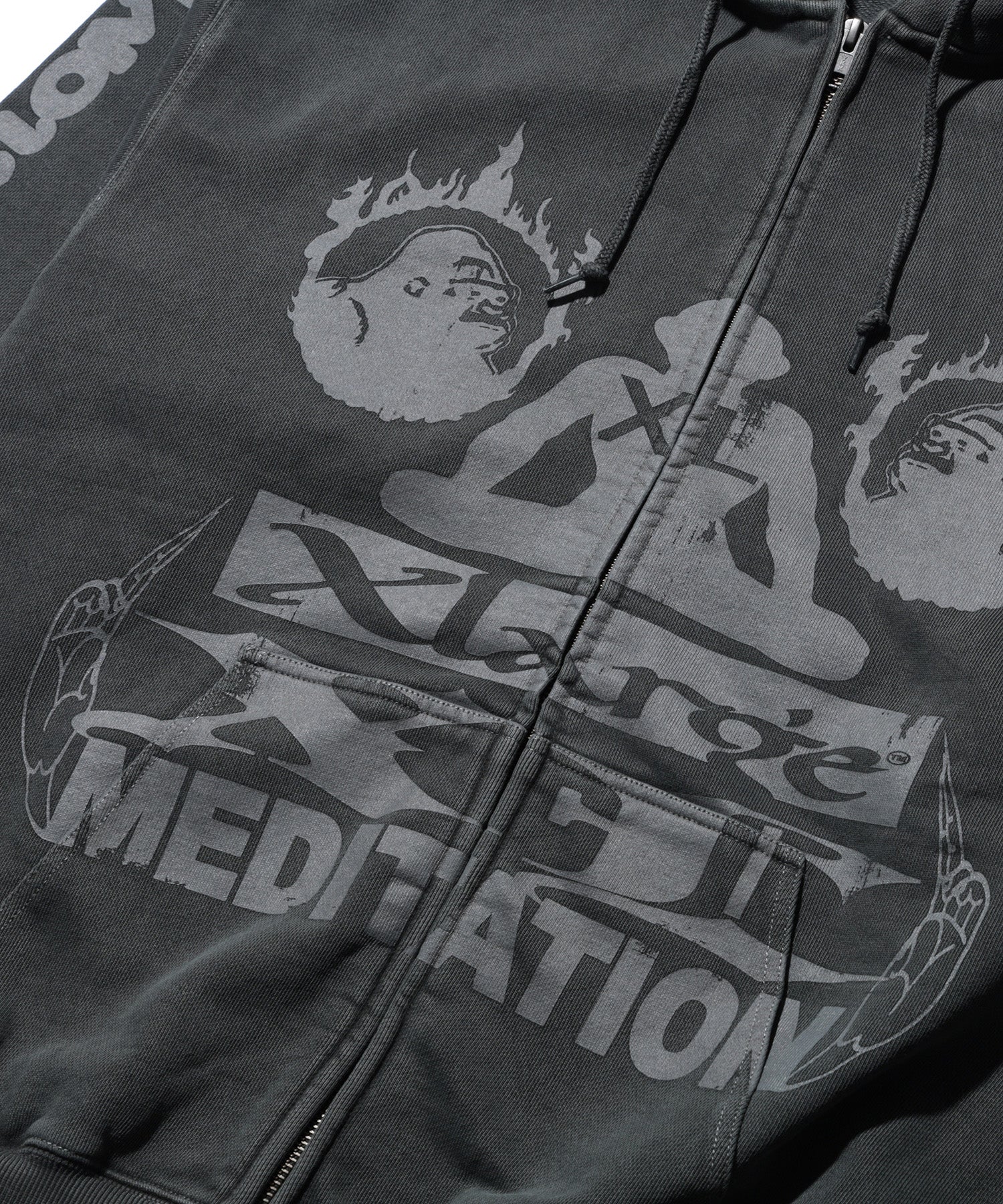 MEDITATION ZIP UP HOODED SWEATSHIRT