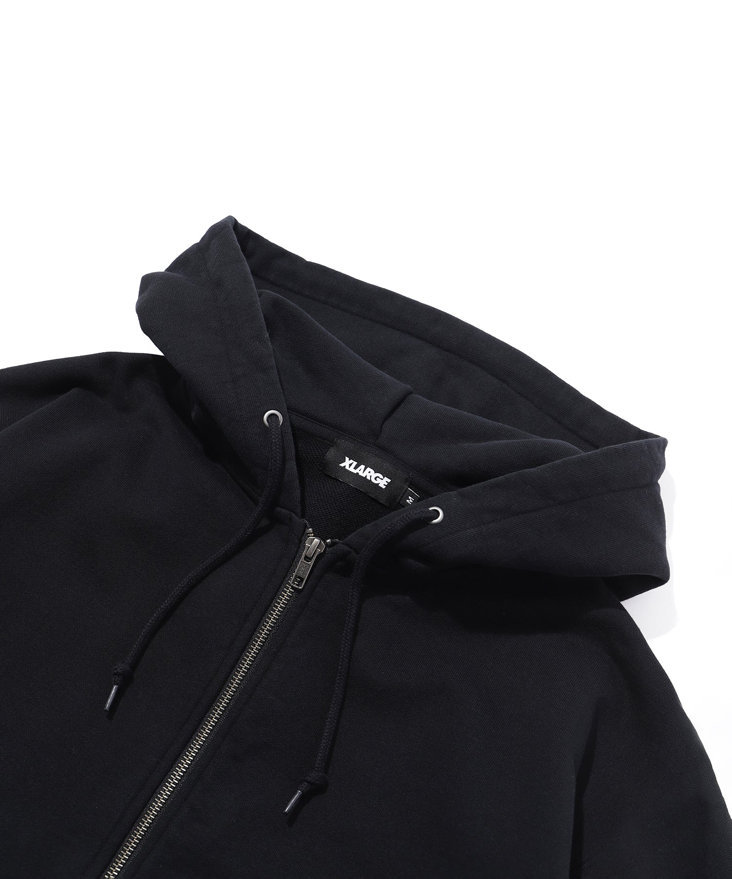 LABEL ZIP HOODED SWEATSHIRT