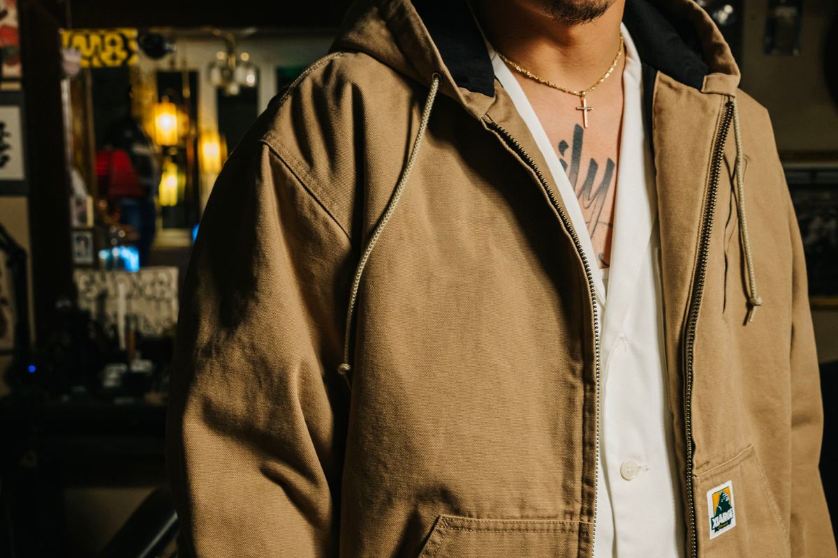 Original Recycled Canvas Hooded Jacket