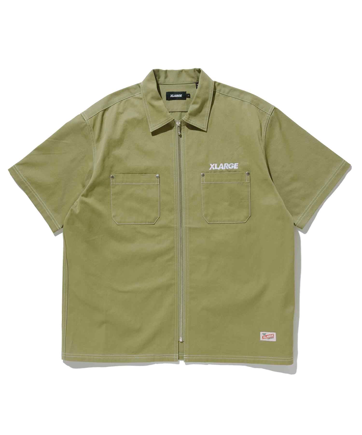 STANDARD LOGO ZIP WORK SHIRT