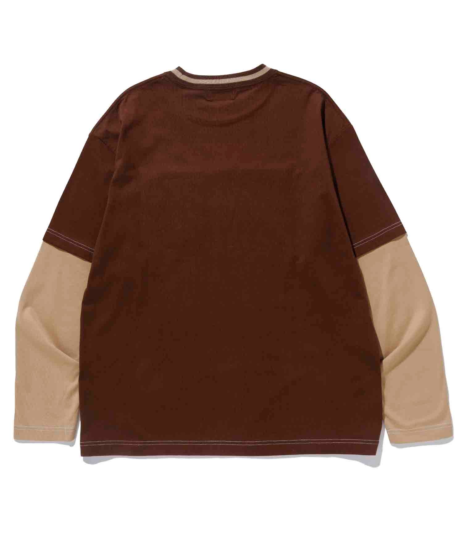 EMBROIDERY LAYERD L/S TEE | XLARGE