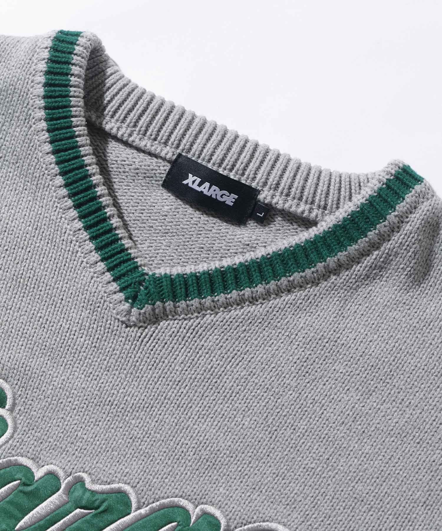 LINE V NECK KNIT | XLARGE